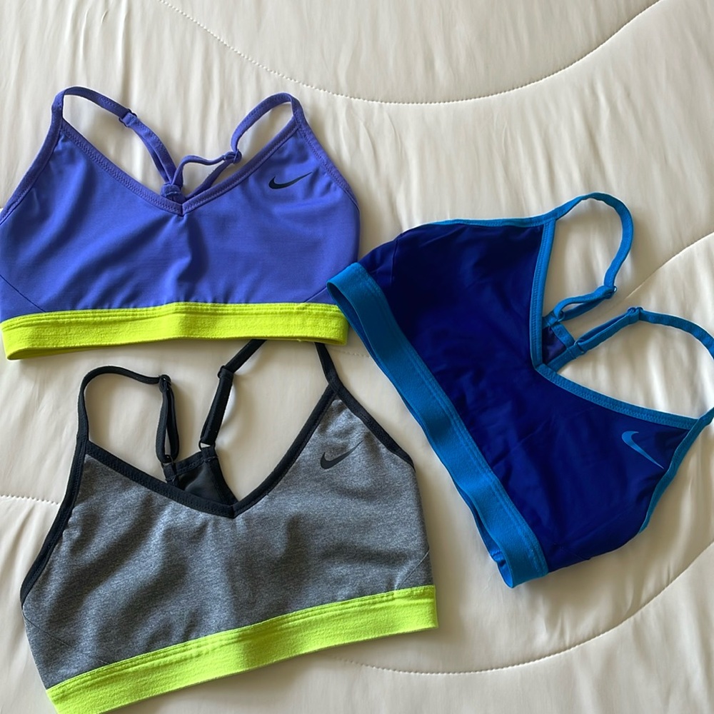 3 Nike- Dry Fit Sports Bras- SMALL